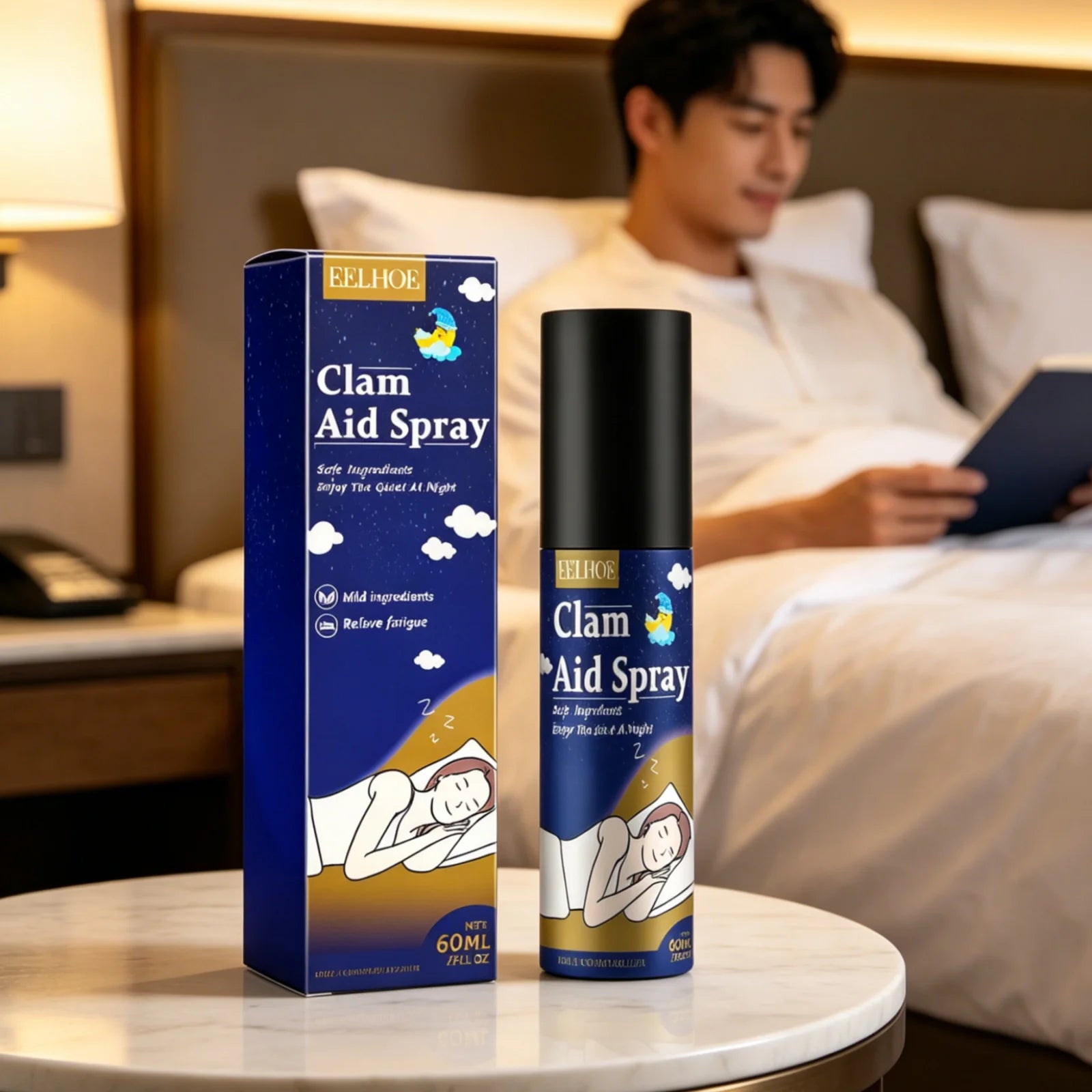 EELHOE Sleep Spray Fall Asleep Faster Improve Sleep Quality Relieve Tension Anxiety Comfortable Gentle Formula Relaxation Spray Oasis Select