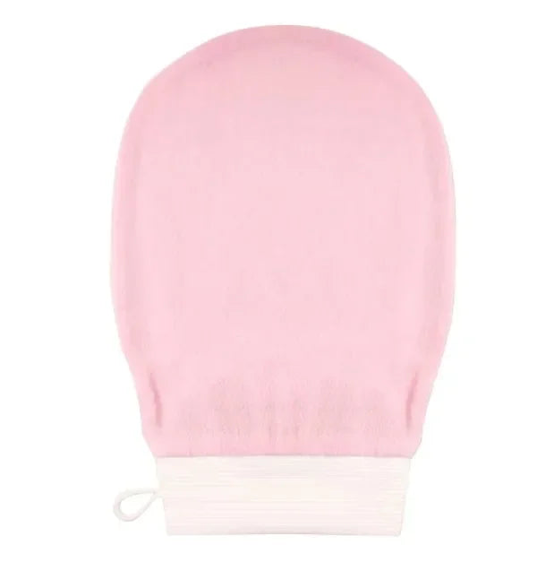 Hot sale Silicone Body Scrubber Bath Brush 1Piece Double Sided Hammam Scrub Mitt Magic Peeling Glove Exfoliating Tan Removal Oasis Select Pink