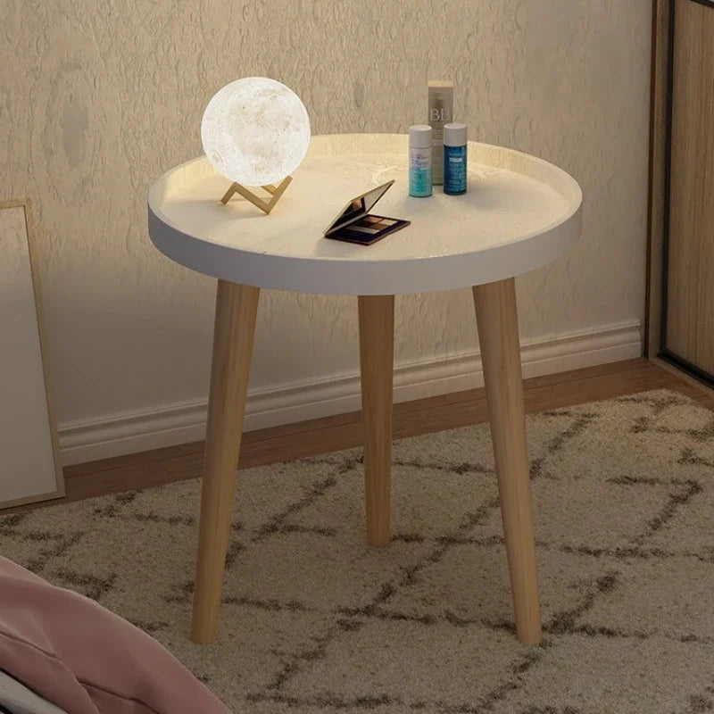 Multi-functional Nordic small round table coffee table sofa side table living room simple creative round coffee table Durable Oasis Select