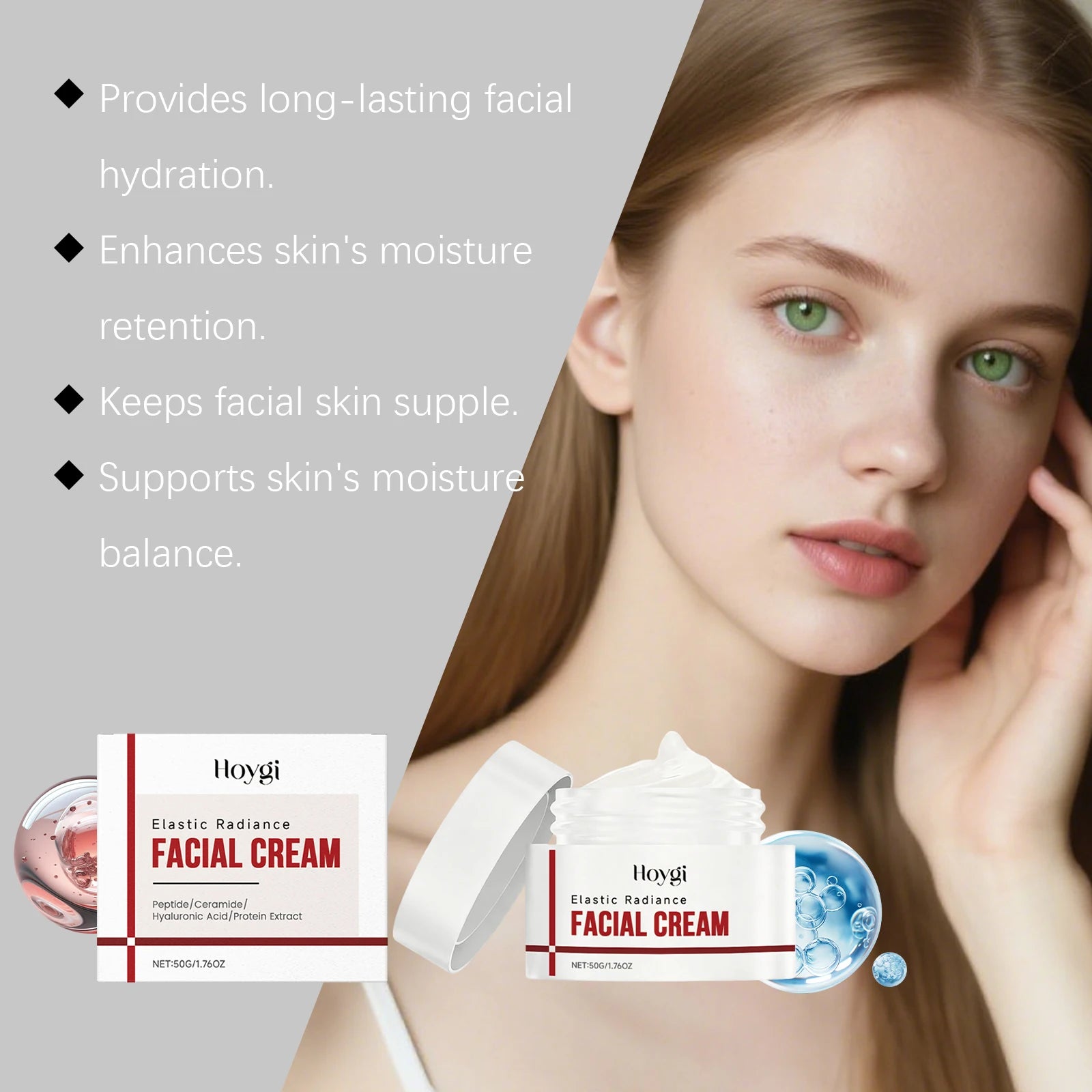 Hoygi Aloe Vera Face Cream – Anti-Wrinkle Moisturizer 50g Facial Moisturizer Cream Oasis Select