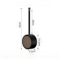 Wall Mounted Toilet Brush Without Punching Toilet Cleaning Detachable Wood Grain Toilet Long Handle Brush Bathroom Accessories Oasis Select black