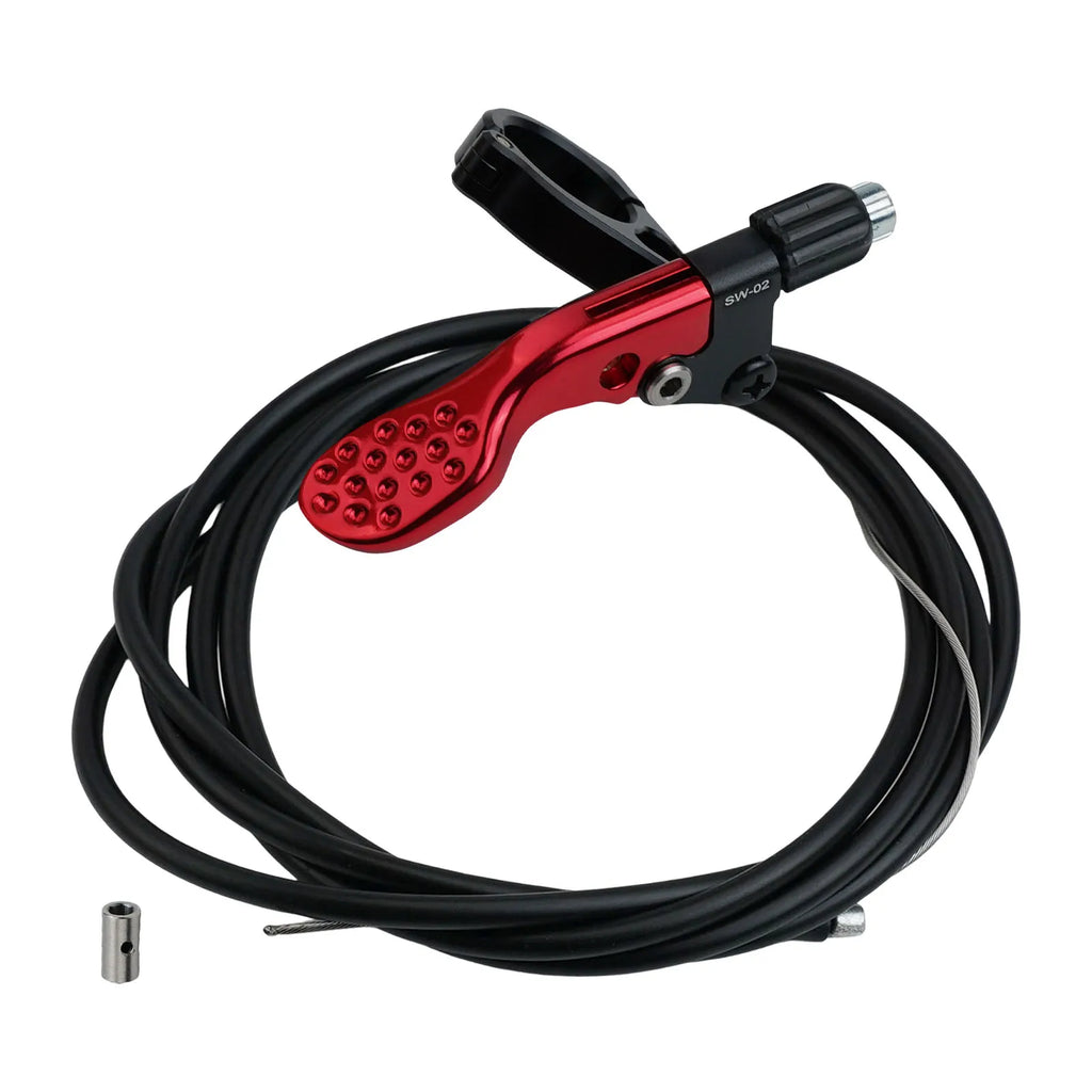 Adjustable Control Lever Anodized Lever Bicycle Accessory Silver Bicycle Lift Controller Aluminum Alloy Material Oasis Select red
