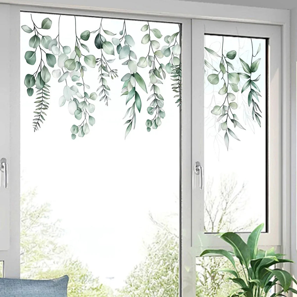 Plant flowers Flower Glass stickers Living room window theme decorative wall stickers Window stickers Oasis Select