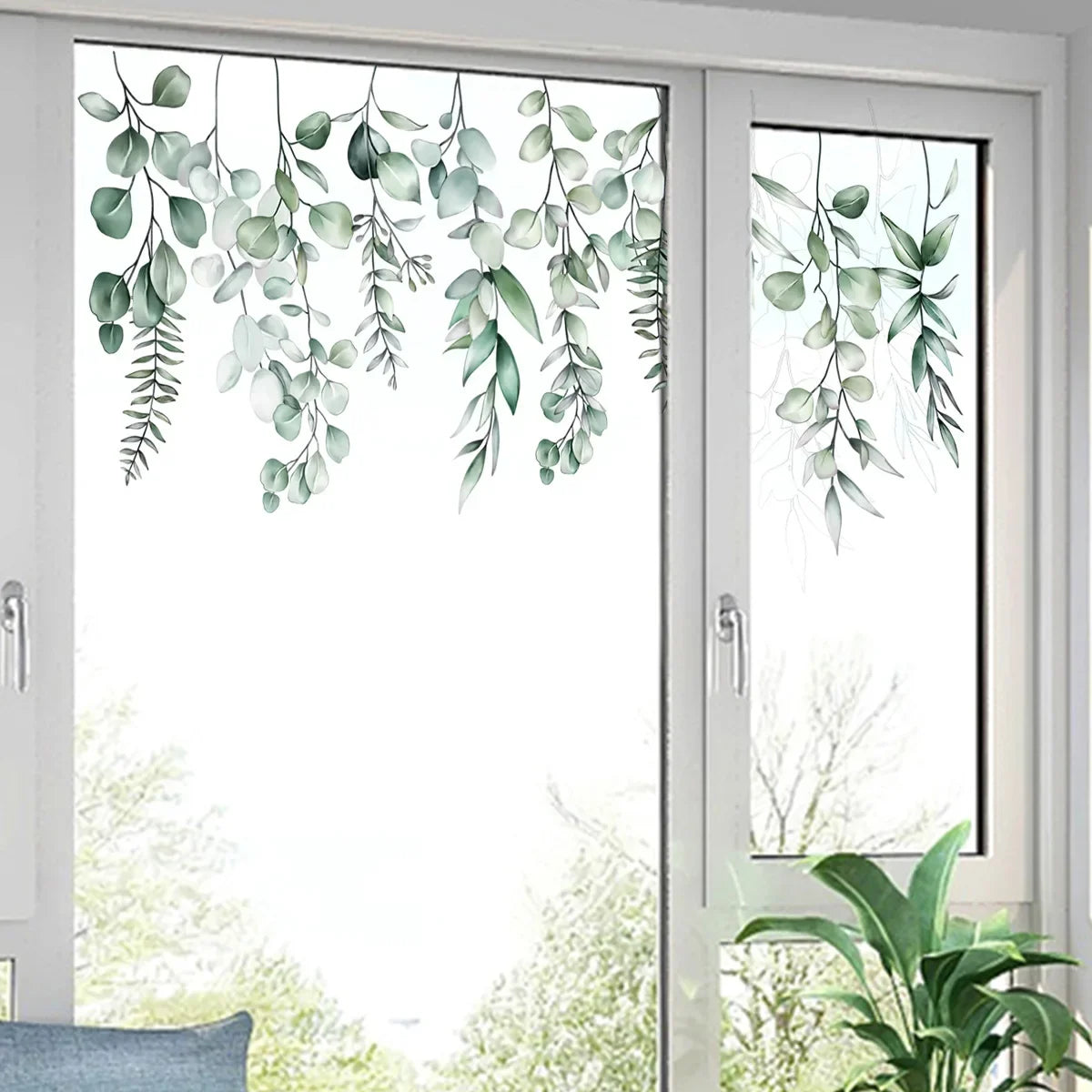 Plant flowers Flower Glass stickers Living room window theme decorative wall stickers Window stickers Oasis Select