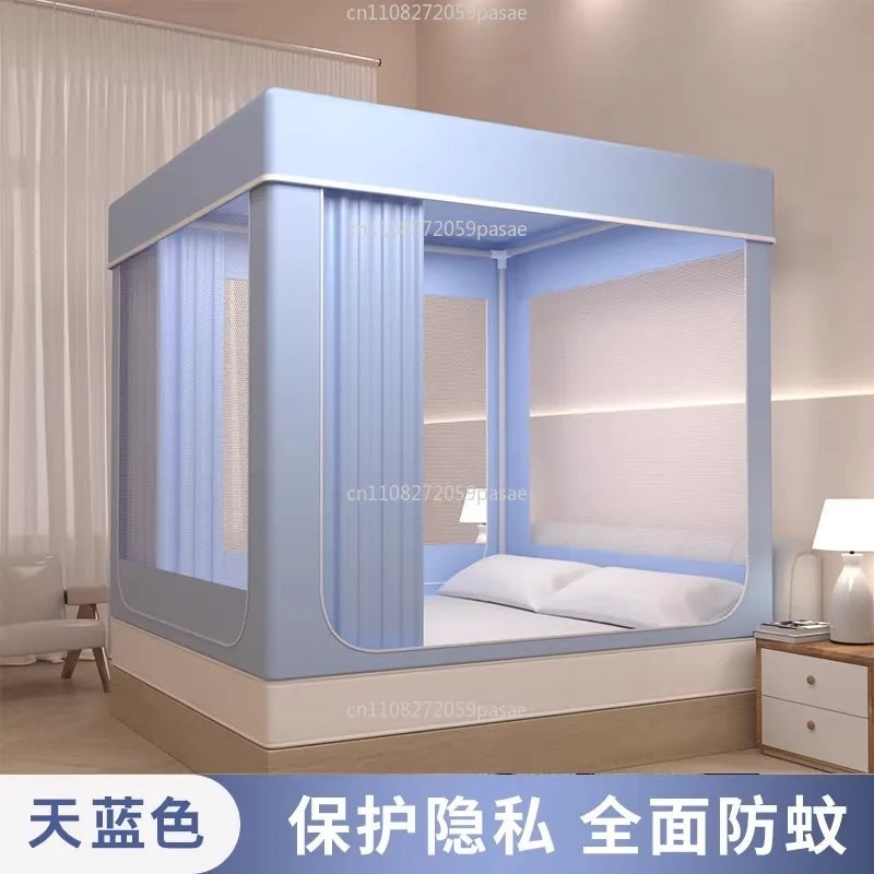 Pop-Up Canopy Bed Tent with Mosquito Net & Curtains for Crib