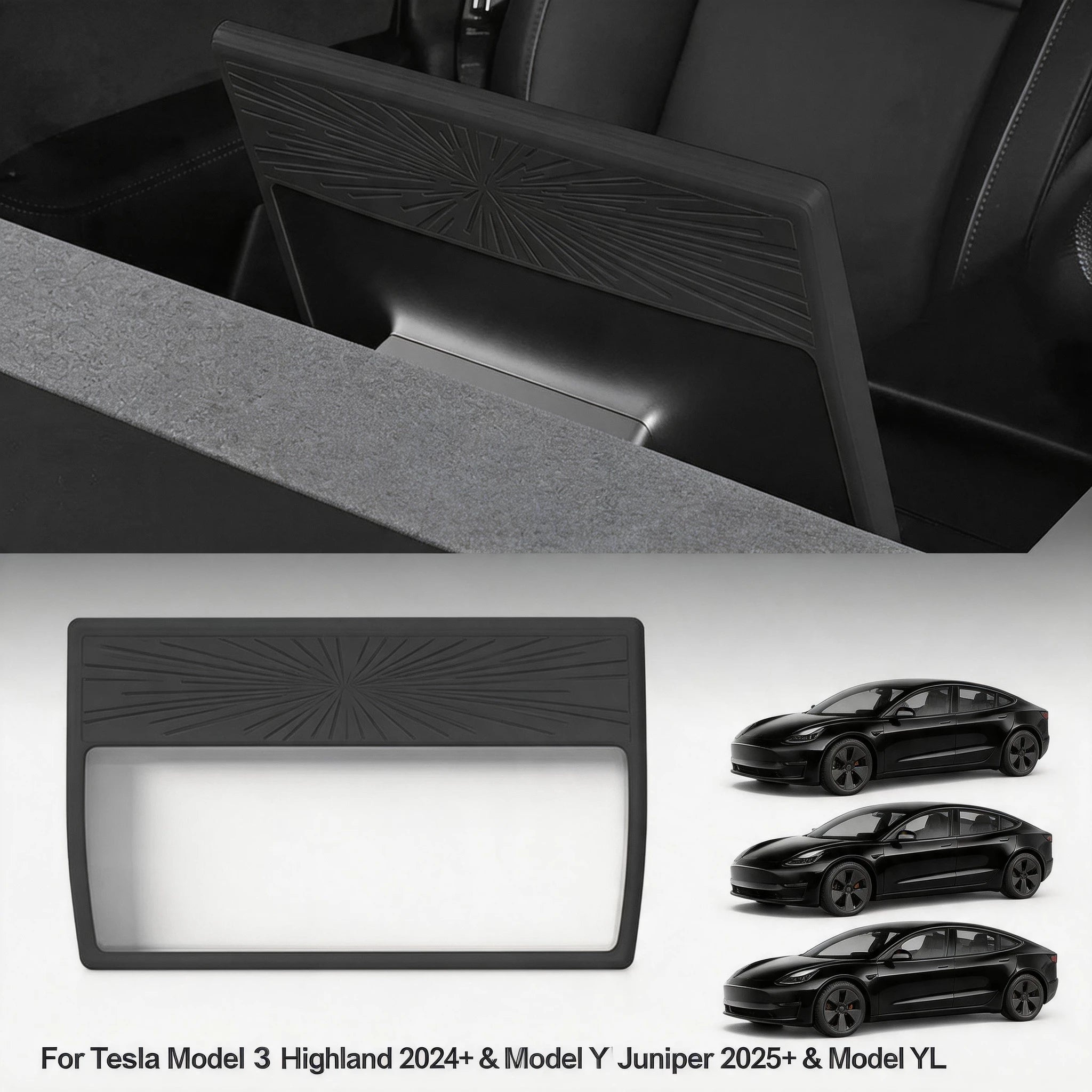 Durable Perfect Fit for Tesla Model 3 Highland 2024+ Model Y Juniper 2025+ Model YL Screen Frame Strip White Edge Protector Oasis Select