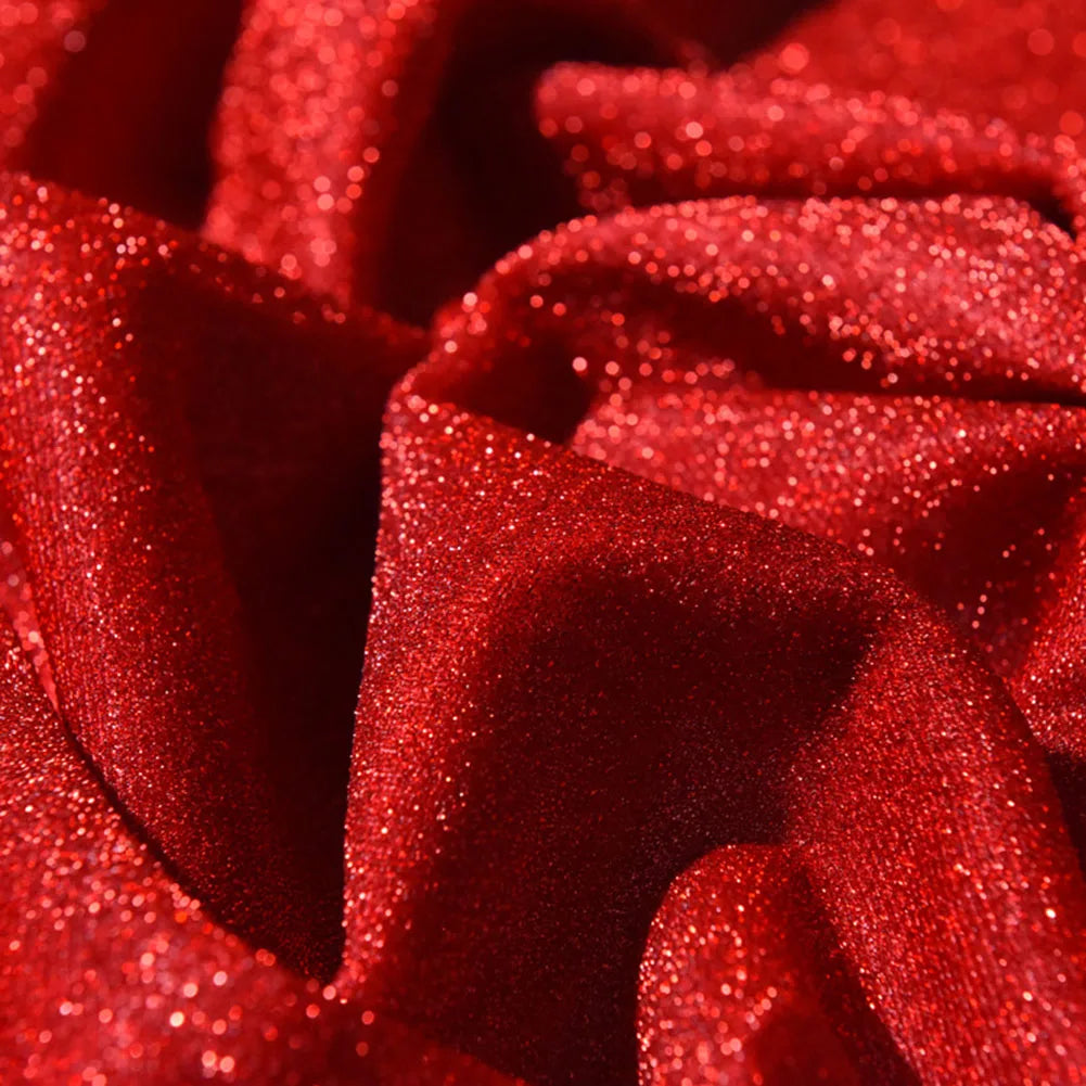 Starry Shiny Glitter Fabric 1.5x1.5m for DIY Projects Sewing Crafts Wedding Backdrops Dolls and Curtain Making Oasis Select D