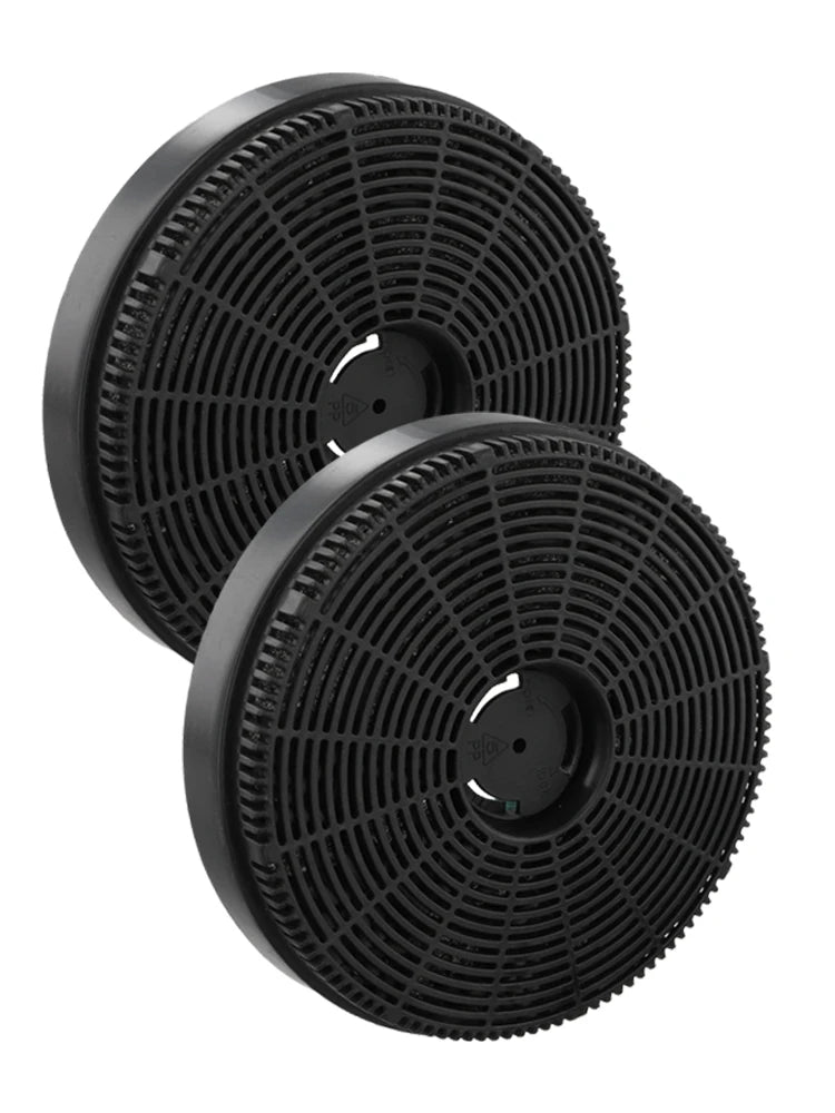 2-Pack Activated Carbon Range Hood Filter 160×30mm Round Range Hood Filter Oasis Select