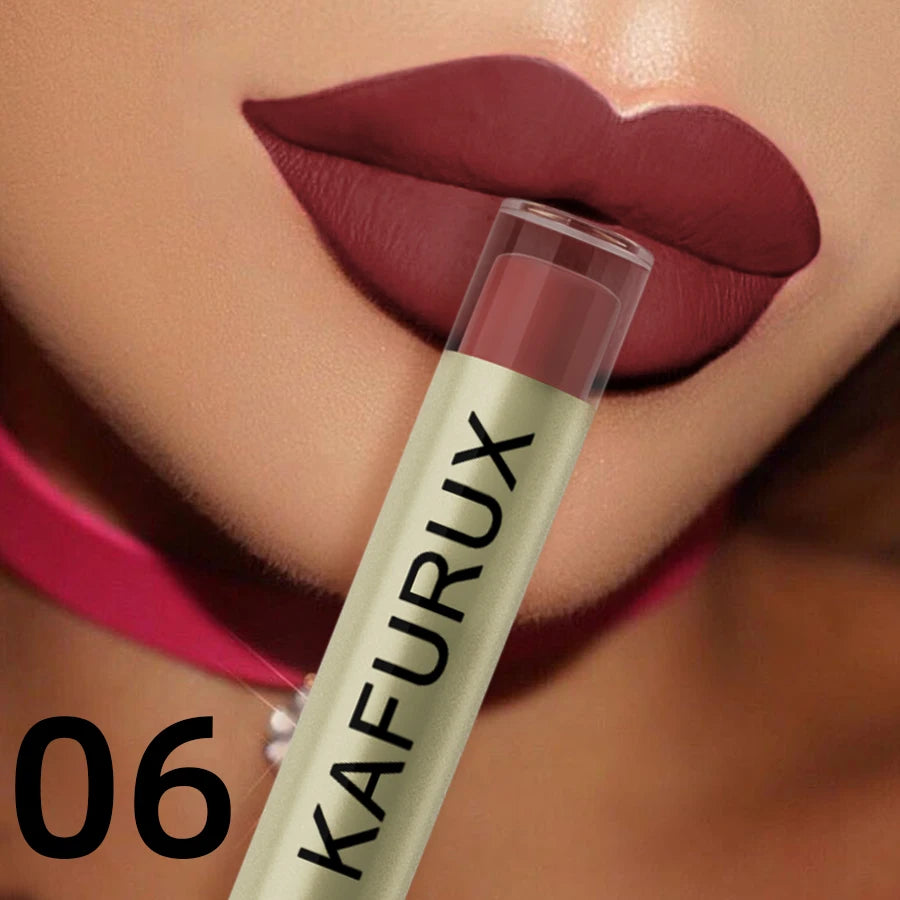 KAFURUX 20-Color Velvet Matte Liquid Lipstick – Waterproof