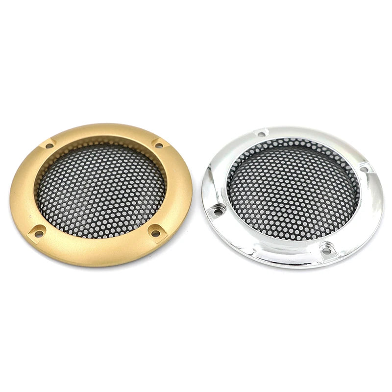 2" Metal Mesh Speaker Grille Covers | Decorative Circle 2-Pack