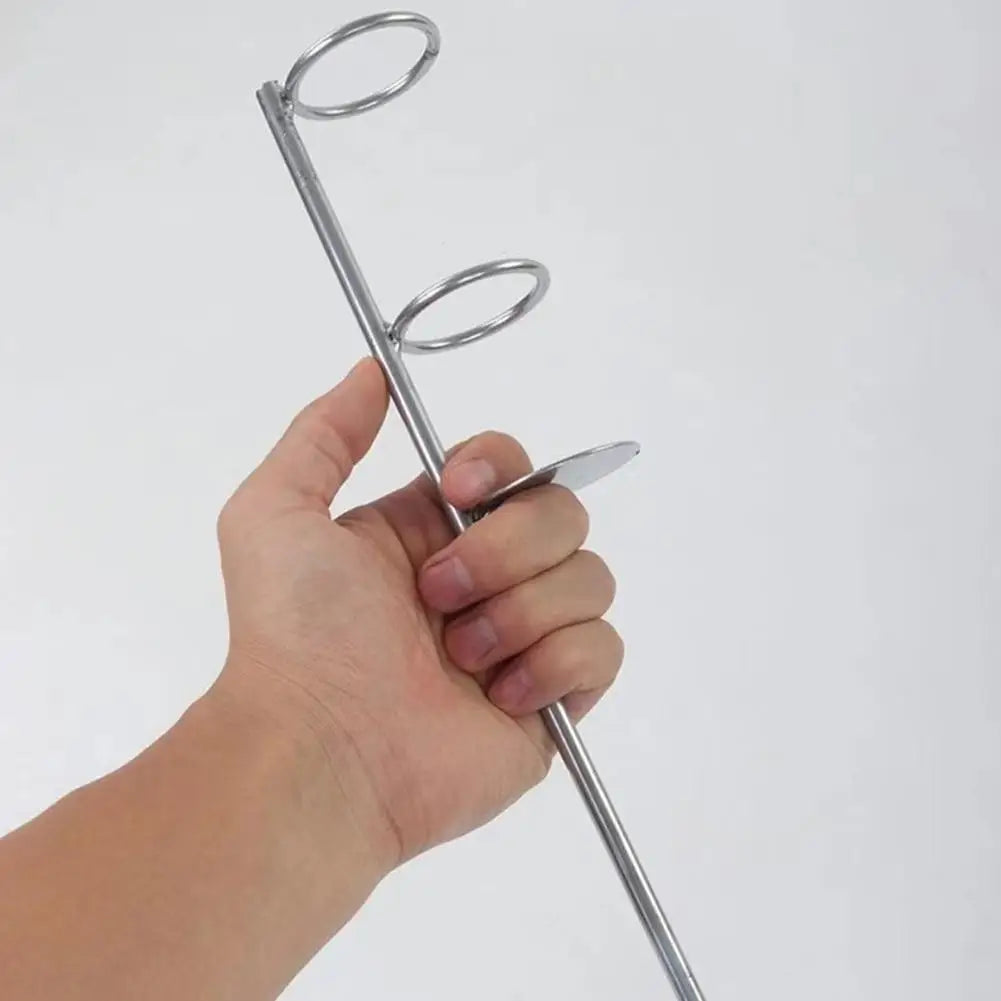 Sea Rod Holder Casting Rod Ground Plug 30/37/47cm Holder Simple Outdoor Fishing Rod Holder Double Circle Ground Plug Holder Oasis Select