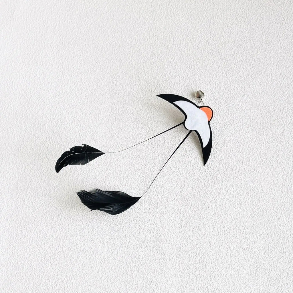 Cat Toys Teaser Sticks Swallow with Bells Feather Cat Teaser Boring Little Toy Interaction Oasis Select