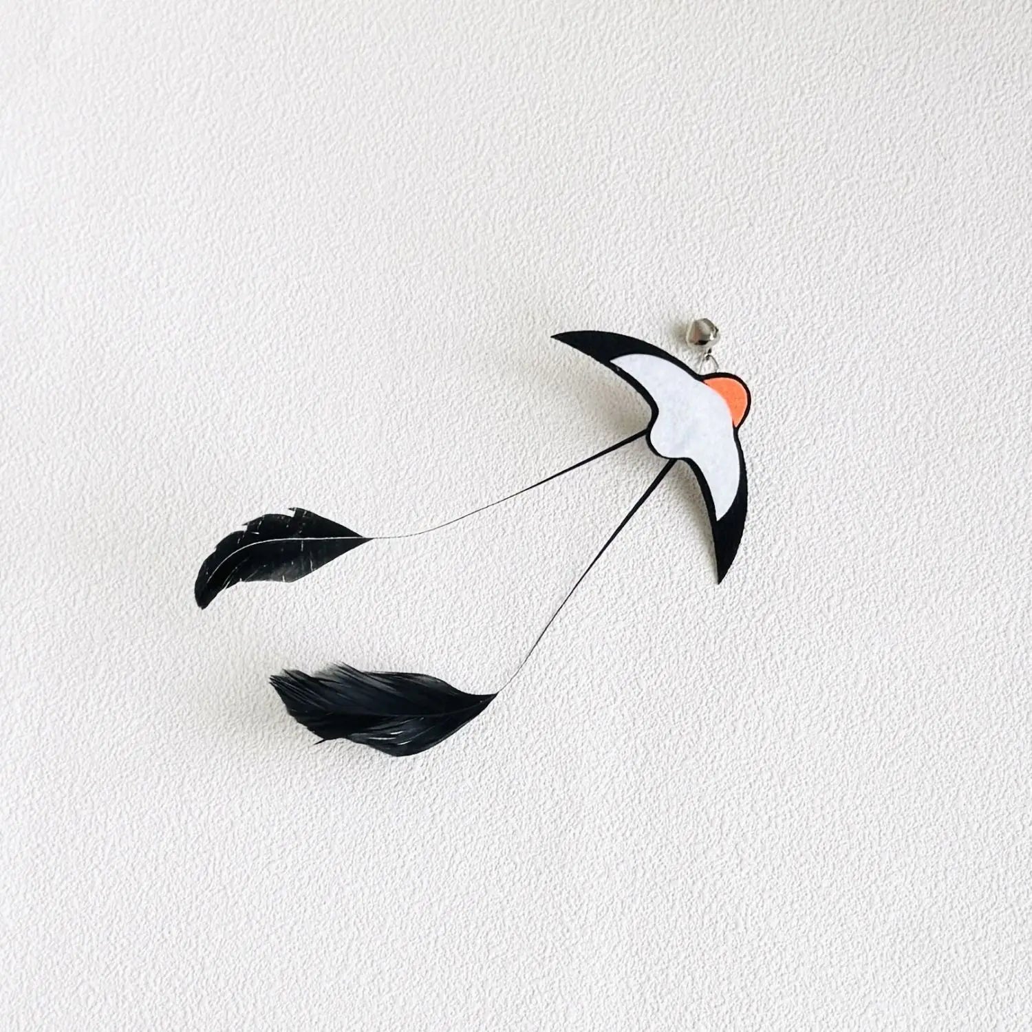 Cat Toys Teaser Sticks Swallow with Bells Feather Cat Teaser Boring Little Toy Interaction Oasis Select