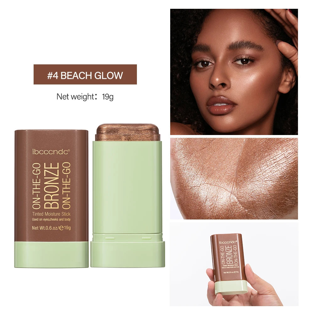 Contour Bronzer Eraser Stick Waterproof High Color Multi-purpose Use For Eyes Cheeks And Body Brightening Skin Tone Makeup Oasis Select 4BeachGlow