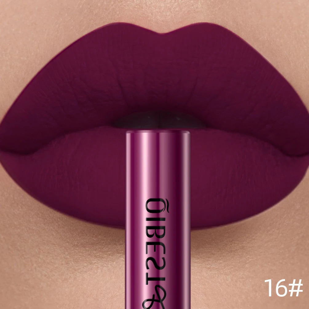QIBEST Matte Liquid Lipstick – Long-Lasting Velvet Lip Gloss