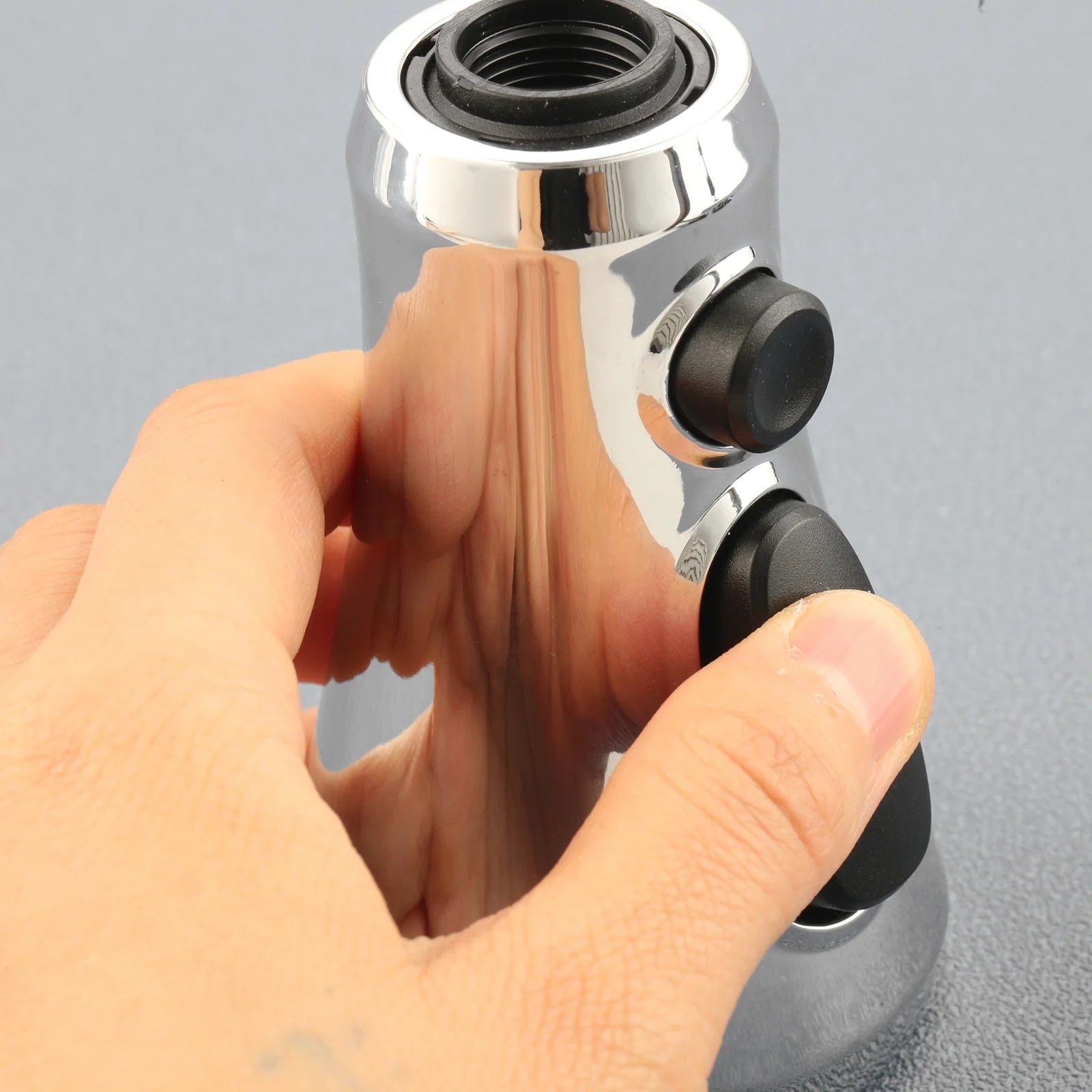 1Set 3-Function Kitchen Faucet Sprayer Nozzle ABS Brushed Nickel Multi Mode Aerator Replacement for Sink Basin Faucet Oasis Select