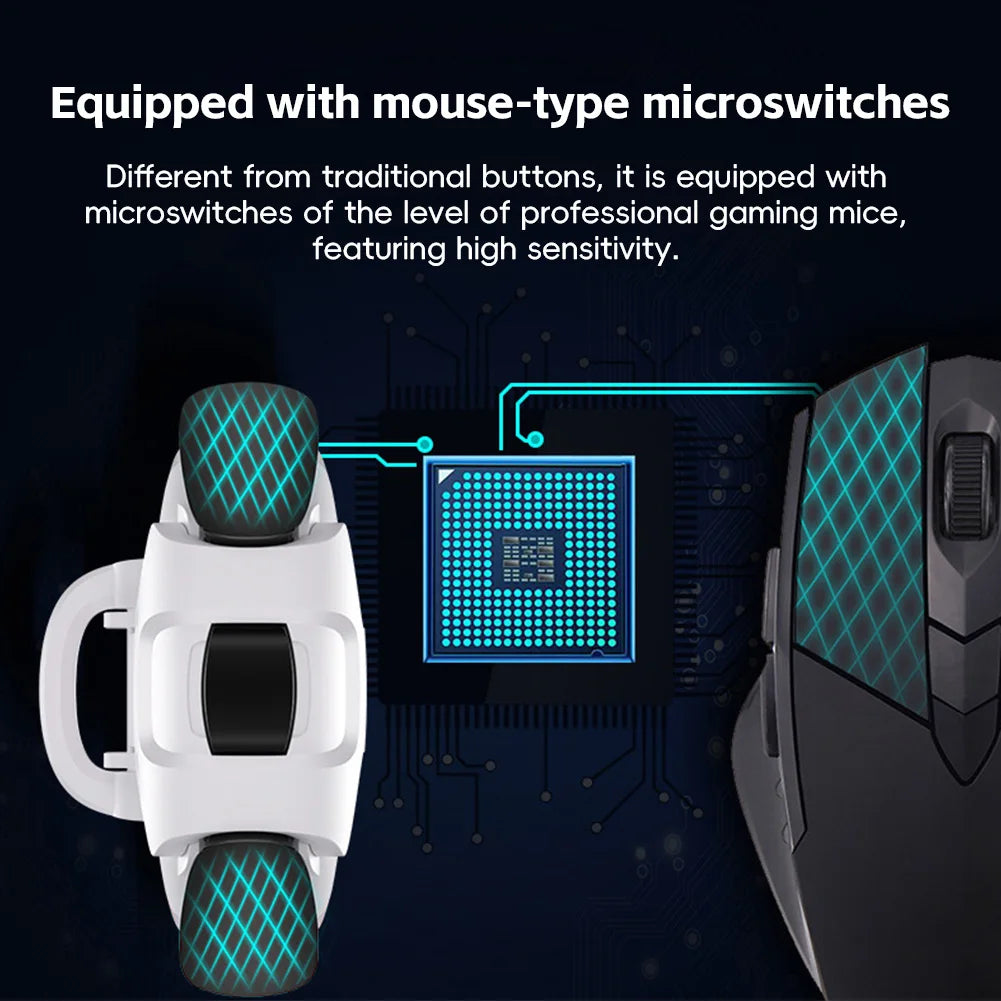 Mobile Gaming Triggers 4/6 Finger Shooting Buttons for PUBG (2pc)