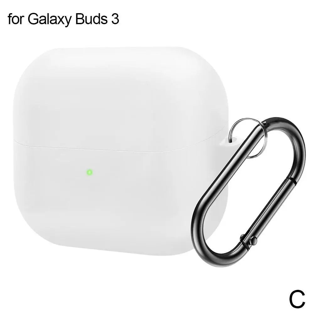 Silicone Case for Samsung Galaxy Buds 3 & 3 Pro + Carabiner