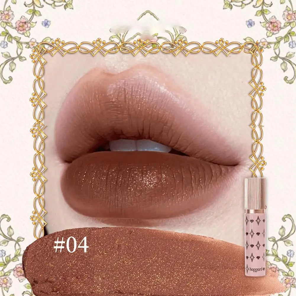 haggard Emo Monster Series Lip Powder Cream Non-Stick Cup Ultra High Color Matte Nude Soft Shimmer Lipstick Makeup Cosmetics Oasis Select 04