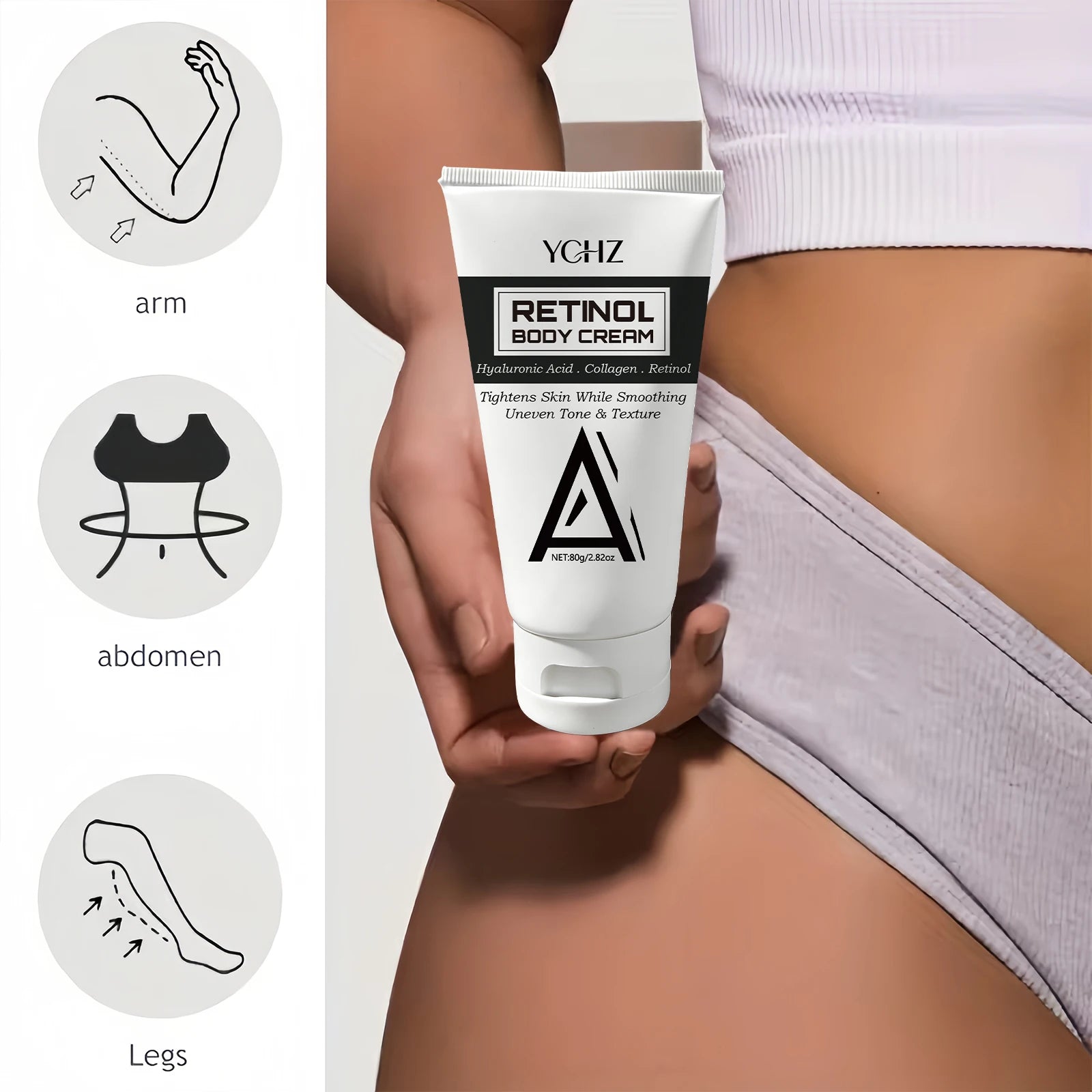 YCHZ Retinol Firming Cream – Anti-Wrinkle Face & Body 80g