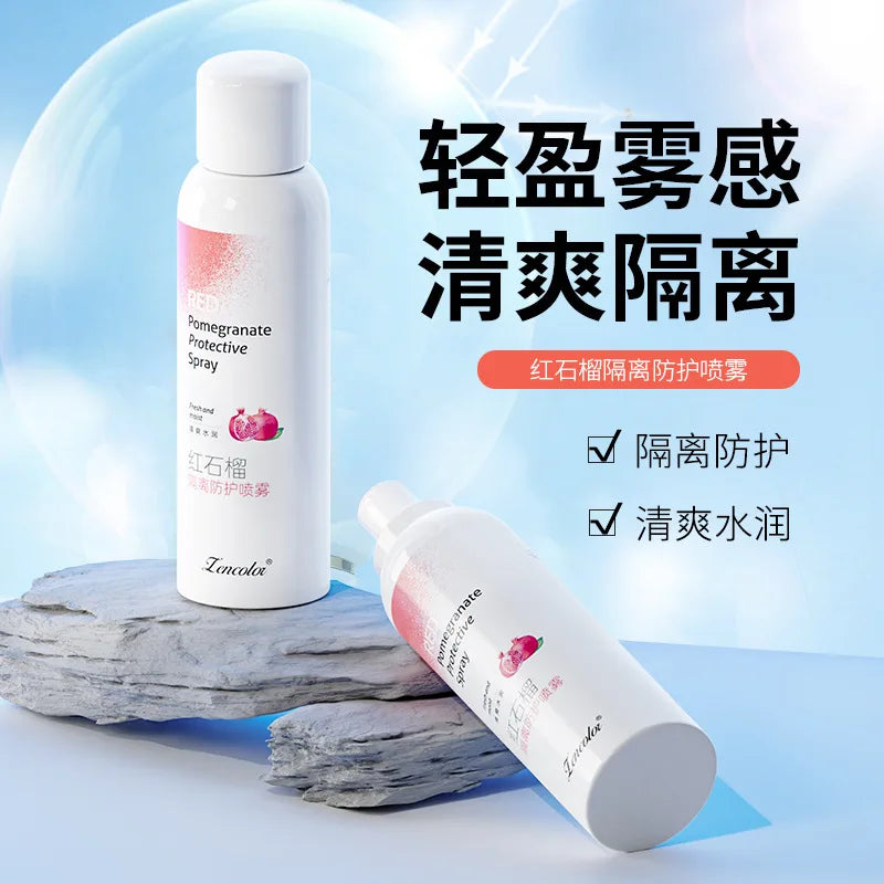 Red Pomegranate Sunscreen Spray Hydrating Moisturizing Anti-UV Isolation Protective Sunscreen Lotion Face Mists Oasis Select