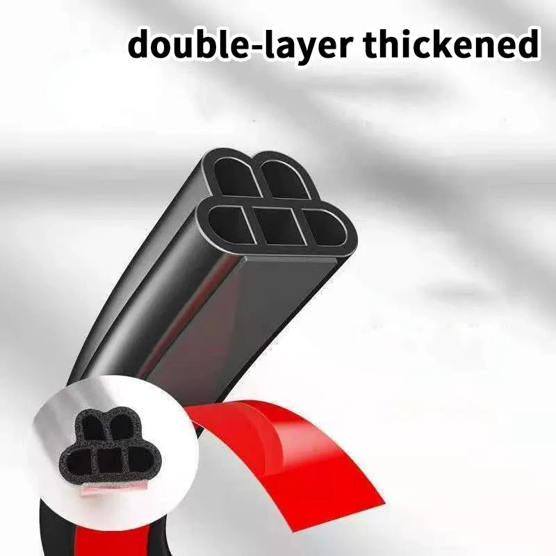 5 Meters Soundproof Anti-Dust Car Door Seal Strip, Universal Rubber Auto Weatherstrip Accessories Oasis Select