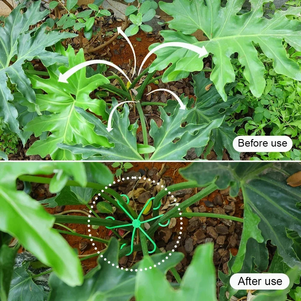 Flower Plant Stem Support Stakes Climbing Houseplant Stand Frame Plastic Garden No Stake Trellis Indoor Plant Holder Rack Hoops Oasis Select