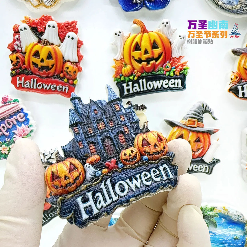 Refrigerator Stickers Halloween Series Souvenirs Creative Gifts Home Decor Magnetic Stickers Accompanying Ceremony High Sense Oasis Select