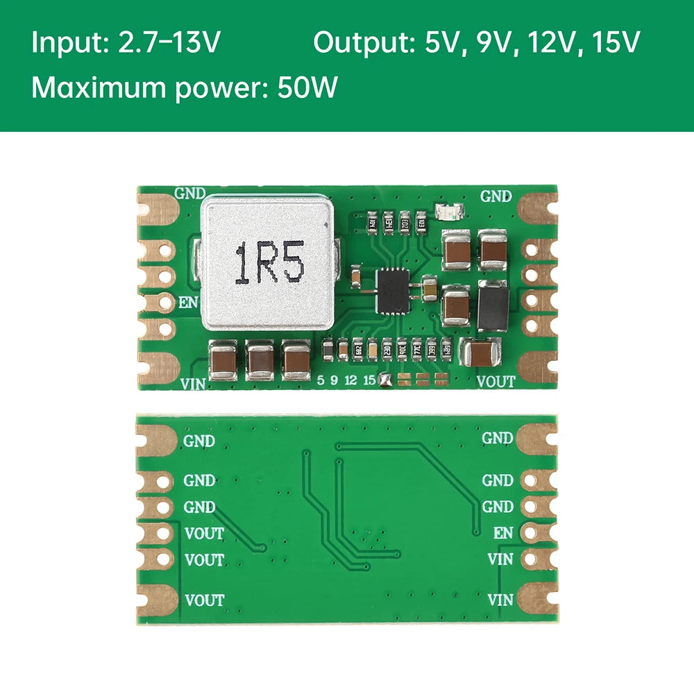 MP3429 Boost Power Module High Efficiency Voltage Converter 35W DC 3-14V to 5V/9V/12V/15V for Lithium Battery Oasis Select