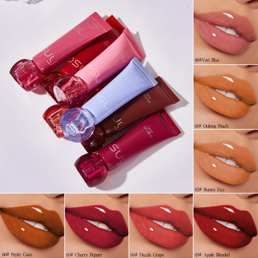 Moisturizing Jelly Lip Gloss – Waterproof & Non-Stick Lip Gloss Oasis Select