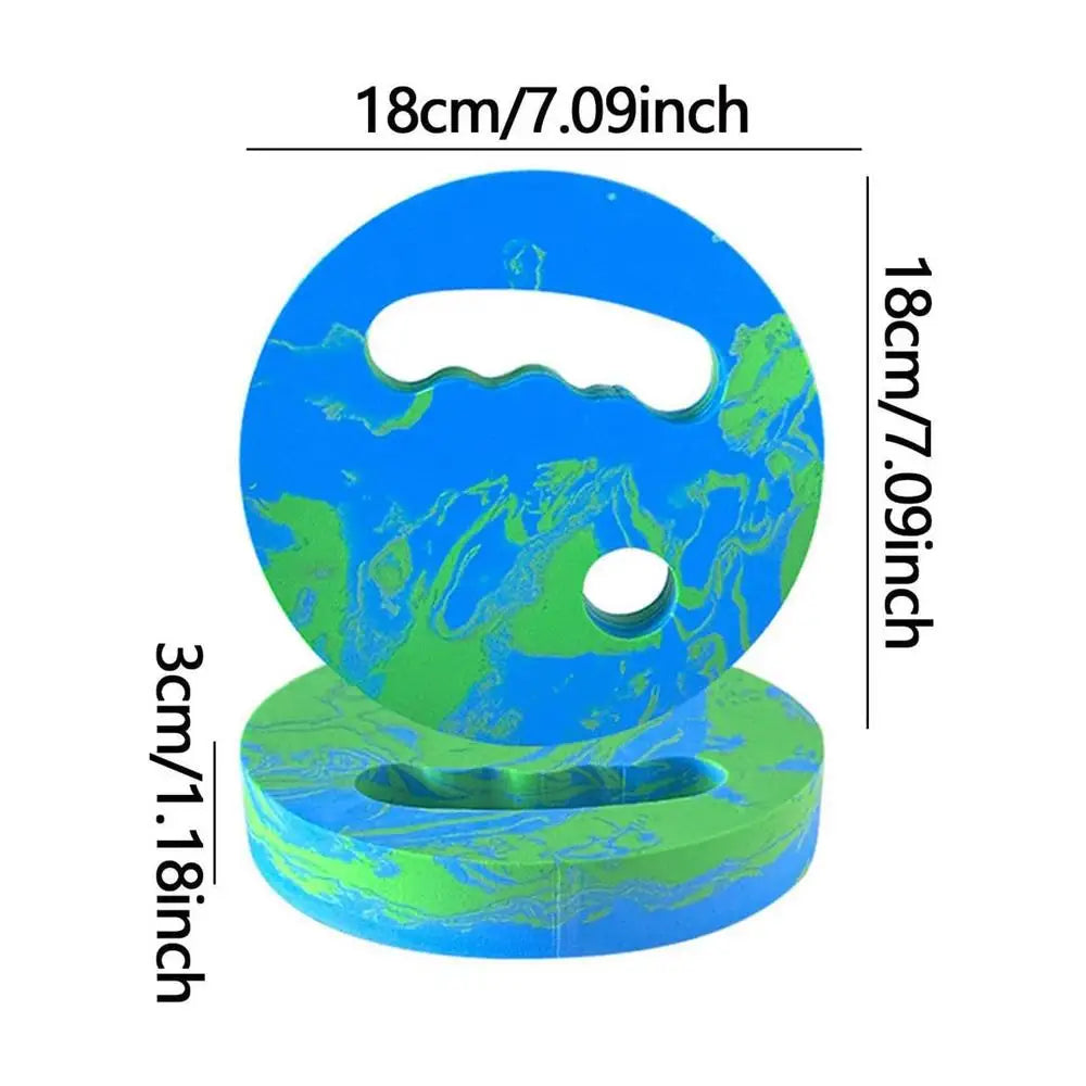 Swimming Disc 2Pcs Water Exercise Discs Handheld Lightweight Swimming Board For Adults Kids Water Workouts Beginners Pool Oasis Select Yellow blue