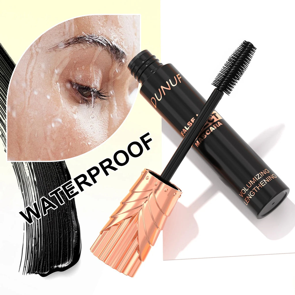 1 Pcs 24 Hours Waterproof Mascara, Fast-Dry, Lengthening, Transfer-Proof, Black Coffee Ink, Long-Lasting Curl Extension Makeup Oasis Select