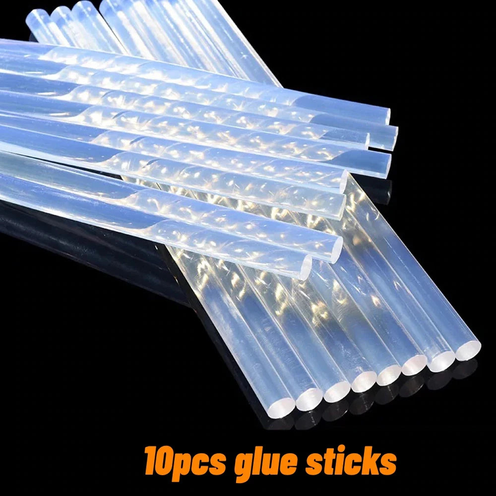 20W Hot Melt Glue Gun DIY Mini Household Industrial Guns Heat Temperature Thermo EU Electric Repair Tool Use 7mm Glue Sticks Oasis Select 10pc glue sticks 20W EU