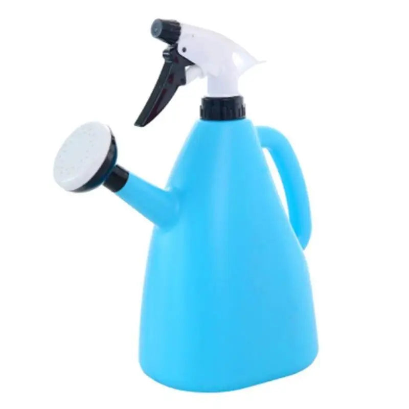 1L 2-in-1 Adjustable Pressure Spray Bottle, Plastic Watering Can, Garden Sprayer for Flowers and Plants Care Oasis Select blue