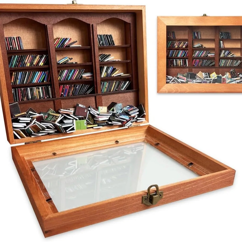 Shake Away Your Anxiety Creative Anti-Anxiety Bookshelf Trinket Stress-relieving Gift Oasis Select Bookshelf 25x20x7cm