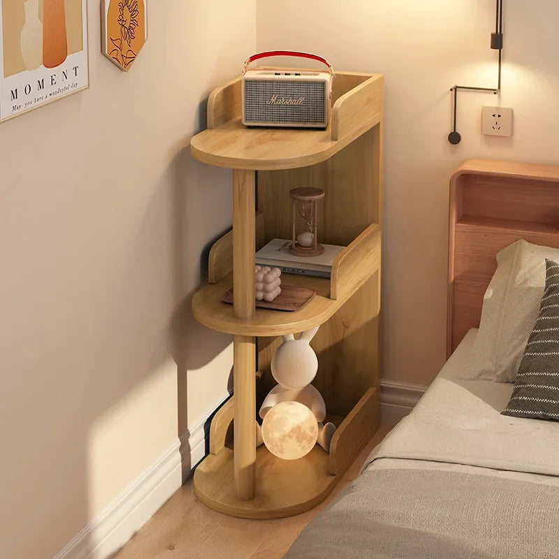 Multi-functional Bedside table Small storage cabinet Bedroom bedside very narrow crevice Small cabinet Oasis Select