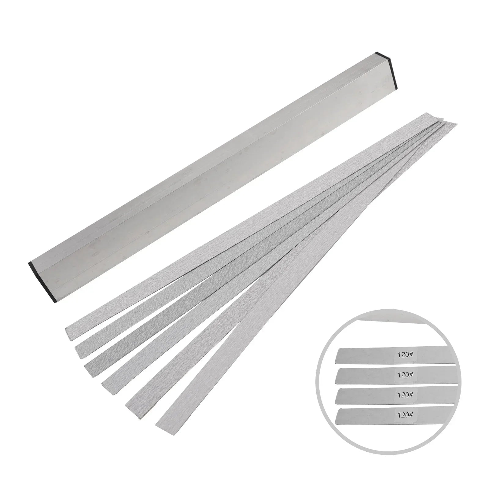 Complete Luthier Tool Set Guitar Neck Fret Leveling Bar With 6 SelfAdhesive Sandpaper 120-1000Grits Accurate Polishing Oasis Select