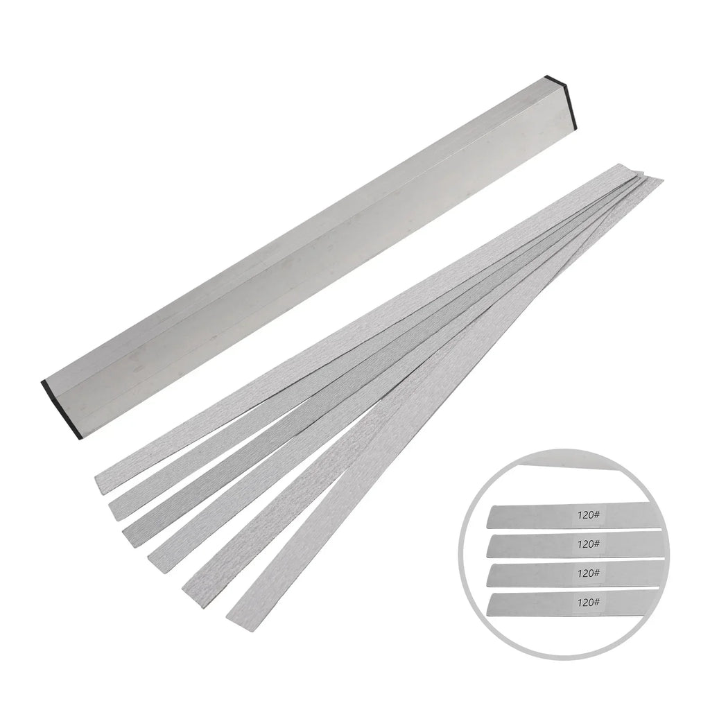 Complete Luthier Tool Set Guitar Neck Fret Leveling Bar With 6 SelfAdhesive Sandpaper 120-1000Grits Accurate Polishing Oasis Select