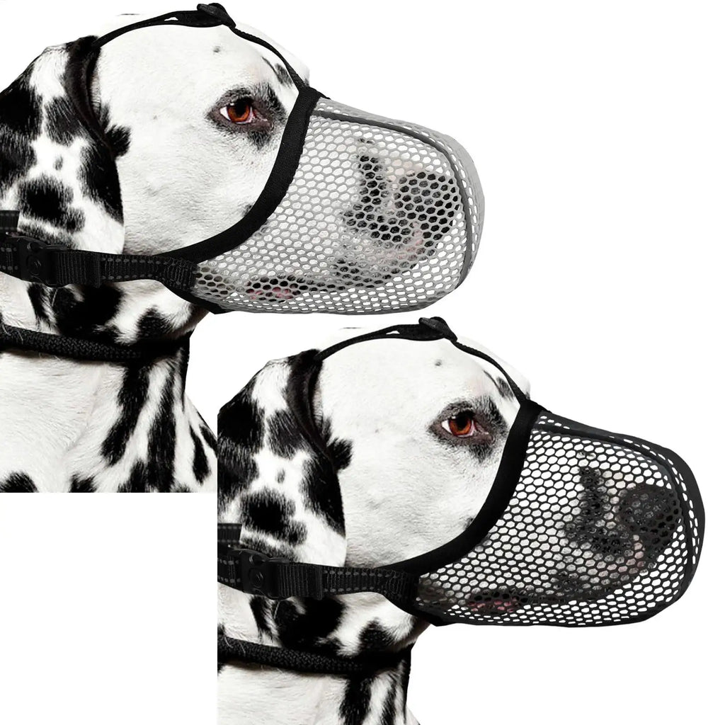1PC Dog Muzzle Mesh Large Dog Breathable Grid Prevent Random Eating Stop Barking Golden Retriever Dog Mouth Cage Pet Mask Oasis Select