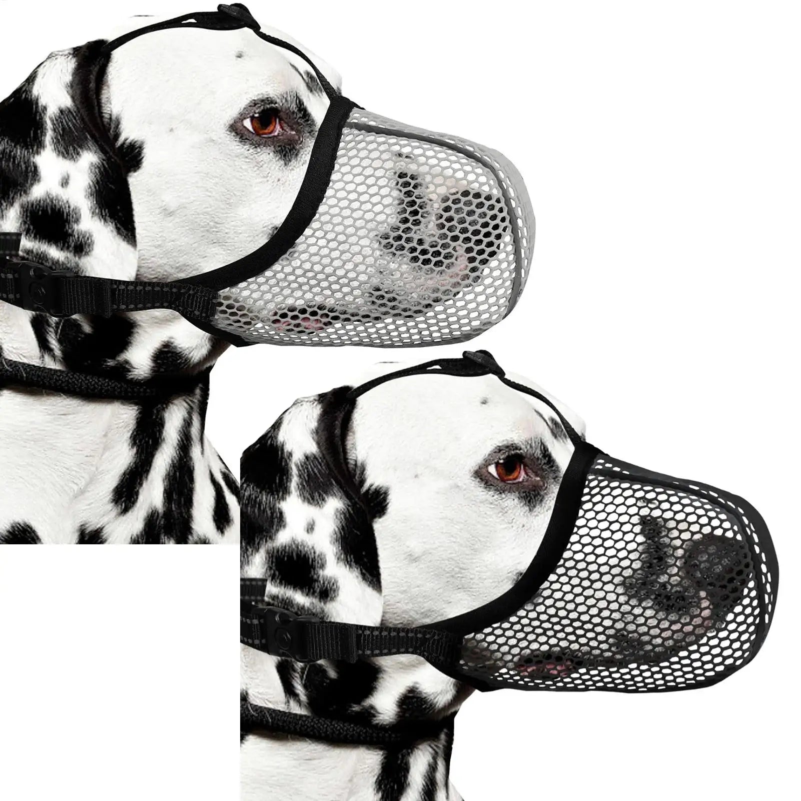 1PC Dog Muzzle Mesh Large Dog Breathable Grid Prevent Random Eating Stop Barking Golden Retriever Dog Mouth Cage Pet Mask Oasis Select