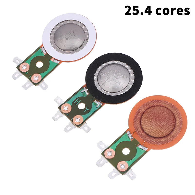 25.4MM Tweeters Voice Coil Round Speaker Treble Coil Replacement Horn Titanium Film Copper Clad Alumium Diaphragm Oasis Select