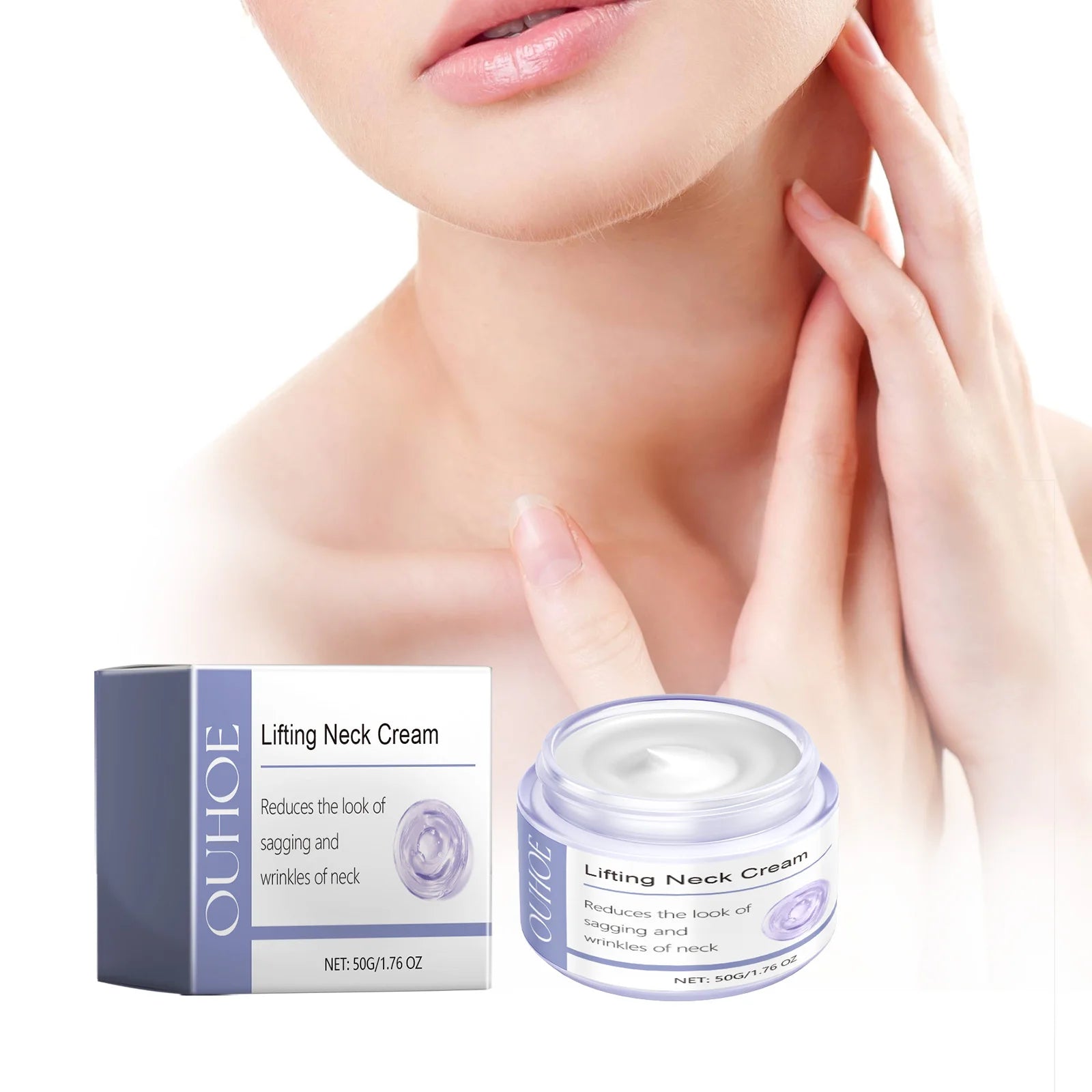 Neck Firming Cream - Hydrating Treatment To Help Reduce Wrinkles & Improve Skin Elasticity - Gentle Nourishing Formula Oasis Select