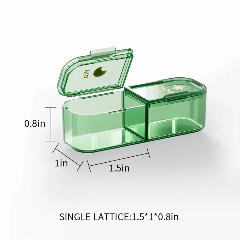 Portable Medicine Box 14 Cubes 21 Cubes Medicine Storage Dustproof Box Seven Days A Week Oasis Select