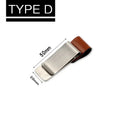 Notebook Paper Folder Retro Leather Journal Notebook Pen Holder Clips Bookmark With Stainless Steel Clip For Office Stationary Oasis Select TYPE D