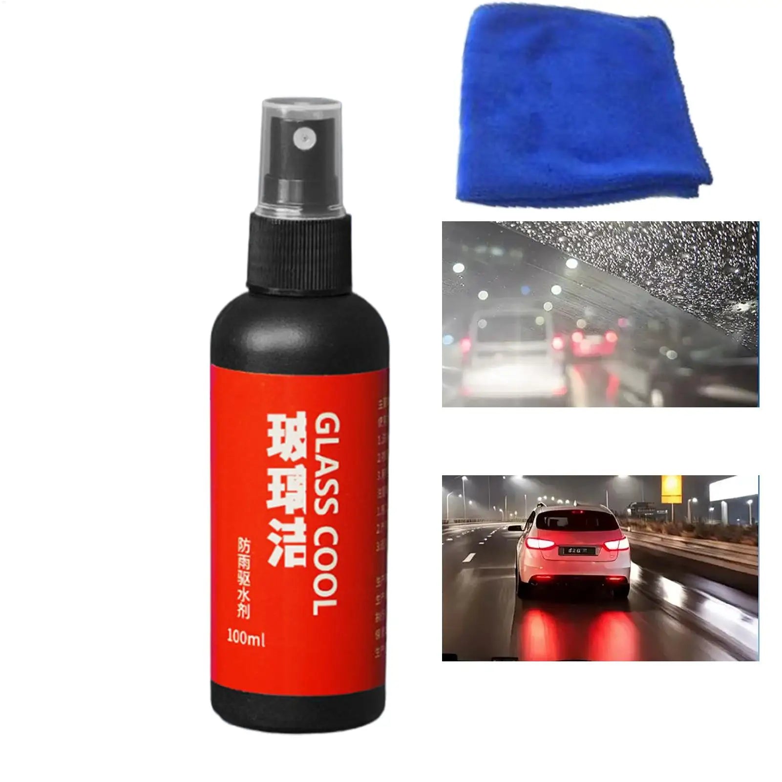 Car Window Anti Rain 100ml Rain Prevention Waterproof Agent Windshield Cleaner Anti Fog Agent for Vehicle Windscreen Maintenance Oasis Select