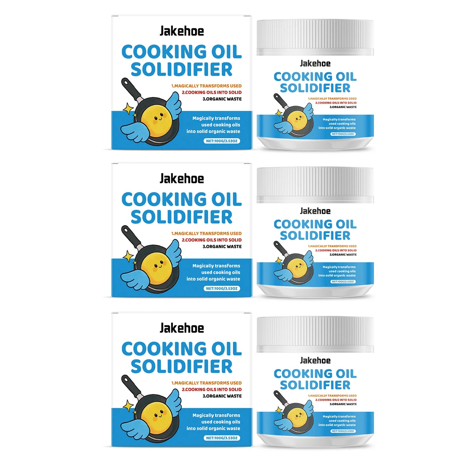 Cooking Oil Solidifier Powder Prevents Clogged Drains Turns Used Fryer Oil Into Solid Disposal For Home Restaurant Eco Cleaning Oasis Select 3Bottled