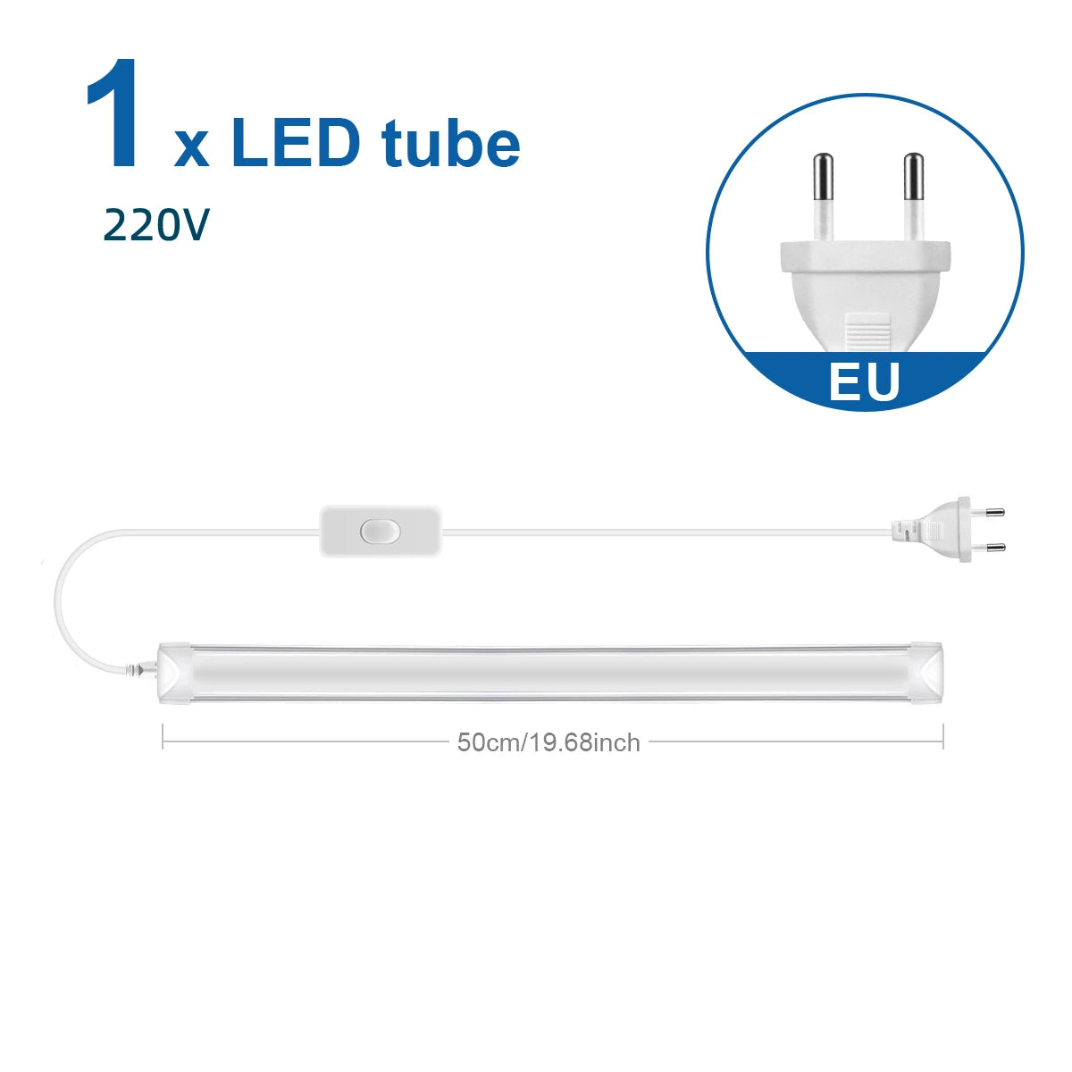T8 25W High Brightness LED Fluorescent Tubes Are Suitable for Lighting Spacious Areas in Shopping Malls,Hotels,Exhibition Halls Oasis Select White 1xLamp EU Plug