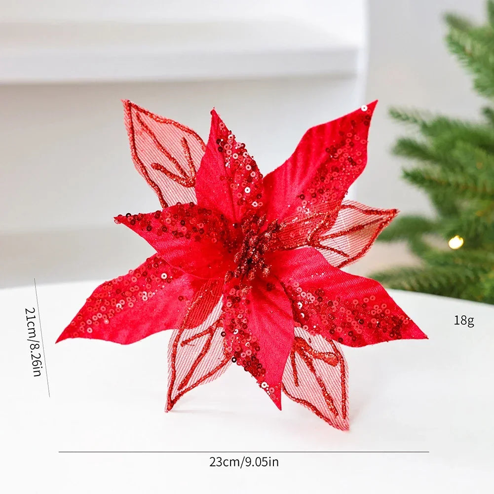 Wedding Centerpiece Flowers Christmas Flower Decor Quick Setup Convenience Seasonal Use Decoration 23 21cm For Christmas Trees Oasis Select