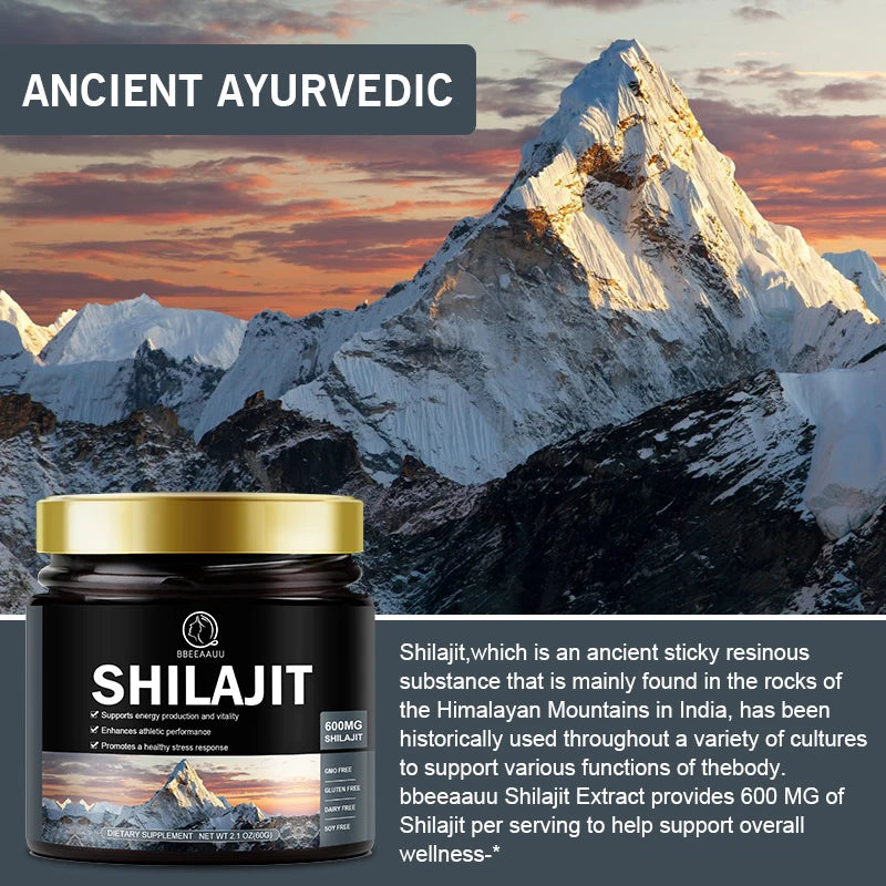 BBEEAAUU Himalaya Shilajit Original High in Trace Minerals & Fulvic Acid for Energy,Muscle Strength&Immunity,Endurance for Adult Oasis Select