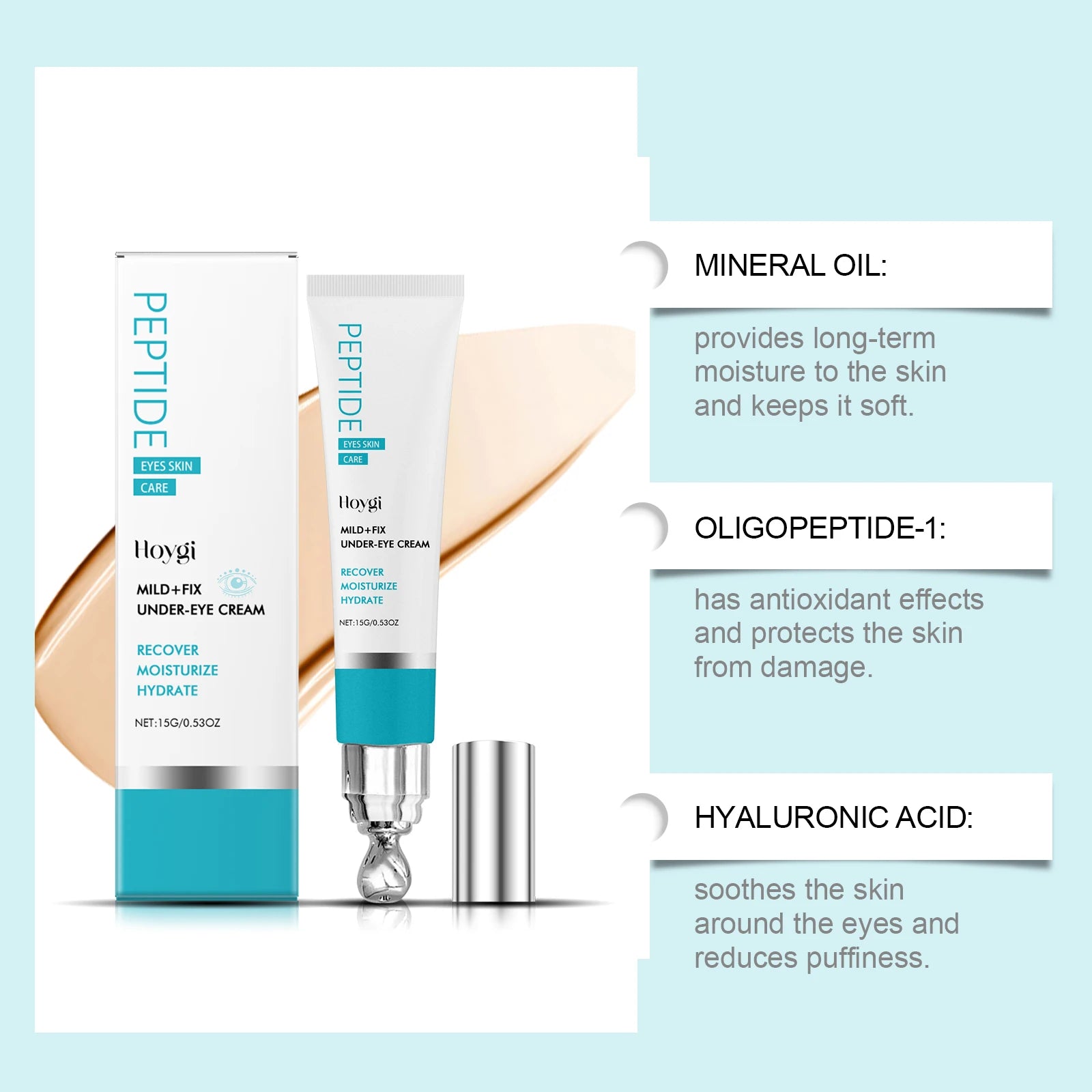 Hoygi Retinol & Bee Venom Eye Cream – Wrinkles & Dark Circles Anti-Aging Eye Cream Oasis Select